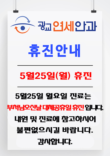부처님오신날 대체공휴일 휴진